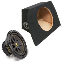 Compatible with 1990-2005 Mazda Miata MX-5 Single 10" Kicker Comp C10 300 Watt Subwoofer Enclosure Loaded Sub Box