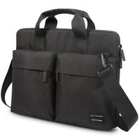 14.4 15.4 Laptop Case Bag Sleeve with ANTI-RFID Shoulder Message Handbag Black
