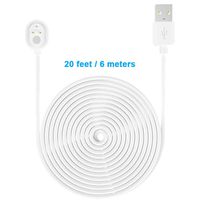 BECEMURU 20ft/6m Magnetic Charging Cable Compatible with Arlo Ultra Only,Indoor Outdoor Weatherproof Power Cable Continue to Charge Your Arlo Ultra Camera (1 Pack)