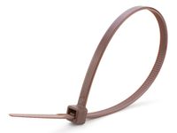 8 Inch Brown Standard Nylon Cable Tie 100pk