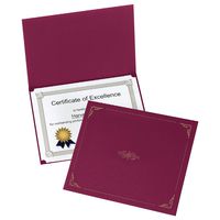 Oxford Certificate Holders, Burgundy, Letter Size, 25 Per Pack (299585)
