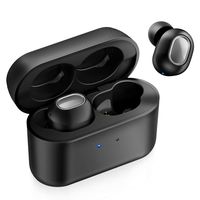 Wireless Earbuds Bluetooth Earbuds Wireless Headphones, iTeknic Bluetooth 5.0 Deep Bass in-Ear Headphones IPX7 Waterproof TWS Stereo Earphones for Sport, 25H Playtime, Mic, Charging Case (Black)