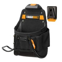 ToughBuilt - Project Pouch/Hammer Loop - Heavy-duty Construction, Custom Tape Measure Clip, 6 Pockets and Loops, Extreme-duty hammer loop (Patented ClipTech Hub & Belts) (TB-CT-24)