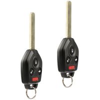 Key fits 2009 2010 2011 2012 2013 2014 Subaru Legacy & Outback Keyless Entry Remote (CWTWBU766, 4D-60), Set of 2