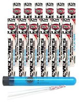 Cyclones Clear King Size"Rockstar" Pre Rolled Cones (12 Packs) with Rolling Paper Depot XL Kewl Tube