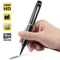 1080P HD Mini Hidden Camera Pen Spy Video Recorder Support Photo Taking, 16GB Memory Card Built-in