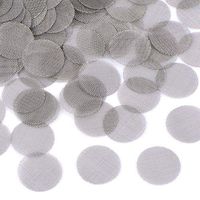 Aonaoker 150 Pieces Stainless Steel Screens Filters Pipe Screens Smoking Pipe Bowl Screens with Storage Box 20 mm