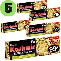 Kashmir Rolling Paper 100% Organic Hemp 1-1/4 Cigarette Rolling Papers - Made in The USA (5)