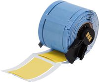 Brady PSPT-750-2-YL-R BMP61, BMP71 and TLS 2200Series PermaSleeve Heat-Shrink Polyolefin Tubing, Fits 24/0 AWG, 1.25" Width, Yellow (Pack of 70)