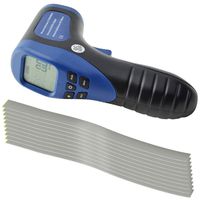 Ehdis Digital LCD Photo Tachometer Non-Contact RPM Meter Motor Speed Gauge Gun Style Includes 10 Reflective Tapes