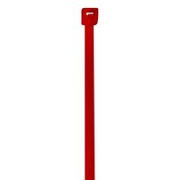 BOX USA BCT422B Colored Cable Ties, 18#, 4", Red (Pack of 1000)