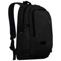 Travel Backpack, Slim Durable Knapsack Lightweight Waterproof Backpack with USB Charging Port, Outdoor Rucksack Fits Under 17 Inch Laptop Notebook for Men/Women/Boys- Grey