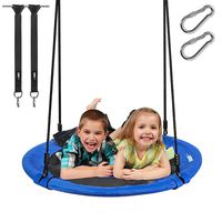 VIVOHOME 41 Inch 600 lbs Saucer Tree Swing for Kids Adults, 900D Oxford Waterproof Frame, 2 Tree Hanging Straps Included