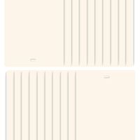 DALIX PVC Vertical Blind Replacement Slats Curved Smooth Ivory 82.5 x 3.5 (20-Pack)