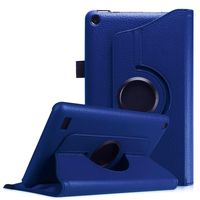 Kindle Fire 7 2015 Rotating case, NFW}[Premium][Leather][360 Degree][Swivel Stand] Case Cover (FIT ONLY 2015 Fire 7" 5th Gen) for Amazon Kindle Fire 7 Tablet (360 Blue)