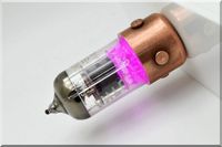 Handmade 128GB USB 3.0 Purple Pentode Radio Tube USB Flash Drive with Stand. Steampunk/Industrial Style ####### (Tags: Stick Thumb Pen Key Drive Storage Memory Disk. Fallout Authentic Gadget)