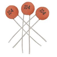uxcell 50 x 100000pF 100nF 50V Low Voltage DIP Ceramic Disc Capacitors