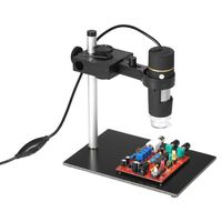 1000X Magnification USB Digital Microscope with OTG Function Endoscope 8-LED Light Magnifying Glass Magnifier with Stand