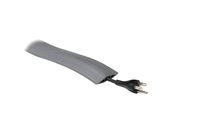 Legrand - Wiremold CDG-15 Corduct Overfloor Cord Protector- Rubber Duct Floor Cord Cover, Gray (15 Feet)