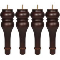 AORYVIC Wood Sofa Legs Turned Furniture Legs Pack of 4 (10 inch)
