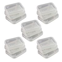 NUOMI 15Pcs SD/SDHC Memory Card Case Holder, Standard SD Plastic Storage Boxes, Clear Compact