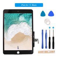 for iPad 5/iPad Air Touch Screen Digitizer/Front Glass Screen Replacement & Tool Kit-Black 9.7 Inch