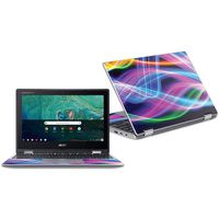 MightySkins Skin Compatible with Acer Chromebook Spin 11" CP311 - Light Waves | Protective, Durable, and Unique Vinyl Decal wrap Cover | Easy to Apply, Remove, and Change Styles | Made in The USA