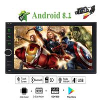Eincar 7 Inch Android 8.1 System GPS Navigation Car Stereo for Universal 2 din Vehicle in Dash Car Radio Player 5 Points Capacitive Touch Screen No DVD/CD Player Support Bluetooth Screen Mirror