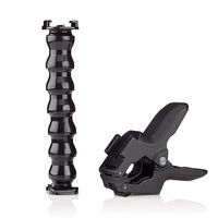Jaws Flex Clamp Mount + Adjustable Neck for Gopro Hero 4 3 2 Camera Accessories