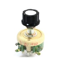 YXQ 25W 20 Ohm Slide Ceramic Resistors Adjustable Rheostat High Power with Knob