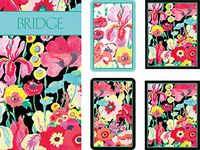 Entertaining with Caspari Gift Set Jumbo Type - 2 Score Pads & Bridge Tallies (Package of 24) (Secret Garden)