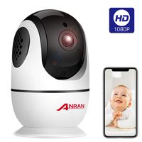 Wireless Security Camera 1080p, Home Smart WiFi Camera Indoor 360 Degree Pan/Tilt/for Pet,Elder,Baby Monitor with Panoramic View Night Vision,Two-Way Audio,Motion Detection,2.4G WiFi No TF Card ANRAN
