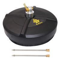 EDOU 15-Inch Pressure Washer Surface Cleaner with 2 Pressure Washer Extension Wand Attachment, 4000 PSI