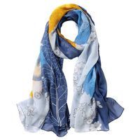 Hqysjin Ladies Silk Scarves Printed Scarf Thickened Long Slippers Sunscreen Beach Towels,Two,180110cm
