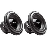(2) Skar Audio EVL-12 D4 12" 2500 Watt Max Power Dual 4 Ohm Car Subwoofers, Pair of 2