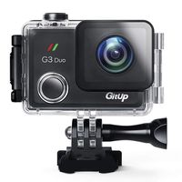 GitUp G3 Duo Action Camera 2160P 12MP Touch Screen Wi-Fi 170° Sports Cam with EIS 30m Waterproof Video Camcorder Support Remote Control and GPS Logger