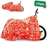Bike Gift Bag - 2 Pack - Christmas Giant Gift Bags for Huge Gifts - 72”x60” Bicycle Oversized Jumbo Extra Large Xmas Present Gift Bags Plastic Wrapping Sack - Heavy Duty Pack with Tags & String Ties