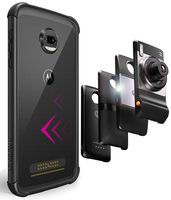 Casewe - Motorola Moto Z2 Force Flexible TPU Protective Bumper Case Cover/Compatible with Moto Mods - All Black Matte