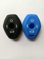 WKX 2pcs Fob Remote Key Cover Jacket Holder for BMW 3 5 7 Series Z3 Z4 X3 X5 M5 325i E38 E39 E46 LX8FZV Key Protector Fob Remote Keyless