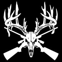 856store Clearance Sale Deer Hunting Buck Head Rifle Gun Decal Self-Adhesive Car Sticker Decoration