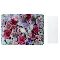 2018 Macbook Pro 15.4 Inch Case and Keyboard Cover,Sunway Ultra Thin Beautiful Floral Hard Case Cover for 2018 Macbook Pro 15.4 Inch with Touch Bar(A1990 / A1707) - Bright Flowers