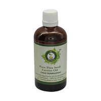 Flax Seed Oil | Linum Usitatissimum | Pure Flax Seed Oil | Unrefined | For Hair | For Cooking | 100% Pure Natural | Cold Pressed Flax Seed Oil | 50ml | 1.69oz By R V Essential