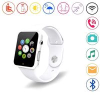 YOKEYS Bluetooth Smart Watch with Touchscreen Camera,Unlocked Watch Cell Phone with Sim Card Slot,Smart Wrist Watch,Smartwatch Phone for Android Samsung iOS iPhone X 7 8 6S Men Women Kids (G White)