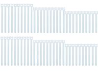 Pasow 60pcs Fastening Microfiber Cloth Cable Ties Wire Management (6/7/8 Inch, White)