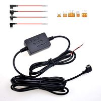 Dash Cam Hard Wire Kit, USB Hard Wire Kit Fuse for Dashcam, 12V-24V to 5V Car Dash Camera Charger Power Cord, Gift 4 Fuse Tap Cable and Installation Tool（11.1ft）