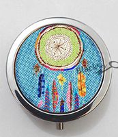 BlackKey Dream Catcher 3-Compartment Decorative Pocket Gift Box Case Organizer for Pill, Color 1 -1072