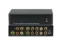 1x2 1:2 Component Video Ana. Audio Splitter Distribution Amplifier ANI-1X2COMPAA
