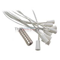10 pk Recessed White Door Window Security Alarm Switch Reed Contact Magnet 3/8"