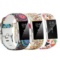 honecumi Replacement Bands Compatible with Fitbit Charge 2 Wristbands Strap for Men & Women Colorful Watch Band/Strap/Bracelet (3 Pack, Style C, Small Size:Wrist 5.5"-6.7")