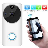 1080P Video Doorbell, HD WiFi Home Security Camera with Real-Time 2-Way Talk & Video, 166°Wide Angle, PIR Motion Detection, Night Vision, APP Control for iOS Android